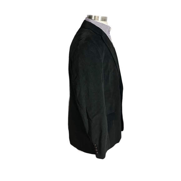 Ralph Lauren Black Corduroy Sport Coat Two Button Jacket Sz 44L 100% Cotton Suit - Picture 7 of 16
